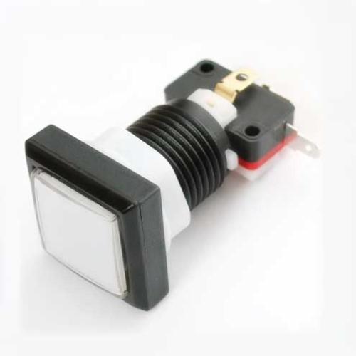 LED verlichte push button - 30mm vierkant