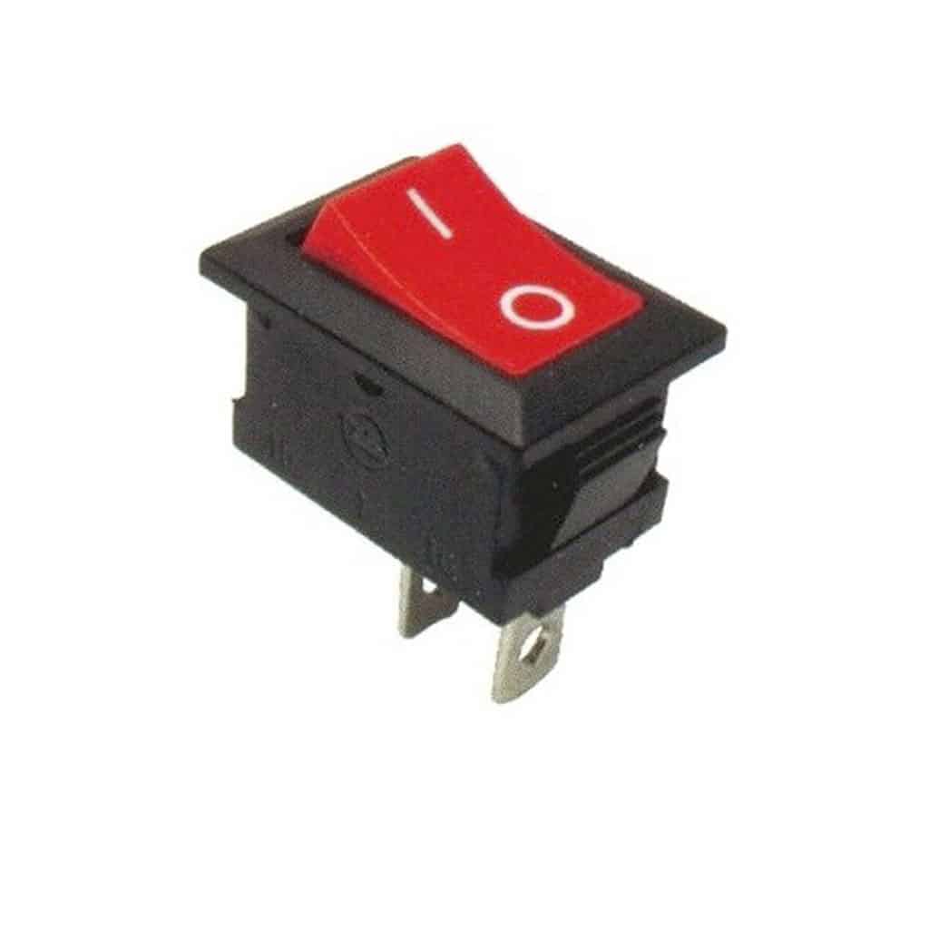 Rocker switch on/off Red