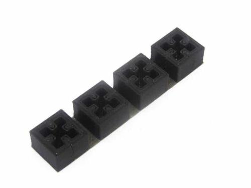 Zwarte 3D-geprinte eindkappen voor MakerBeam (4stuks)