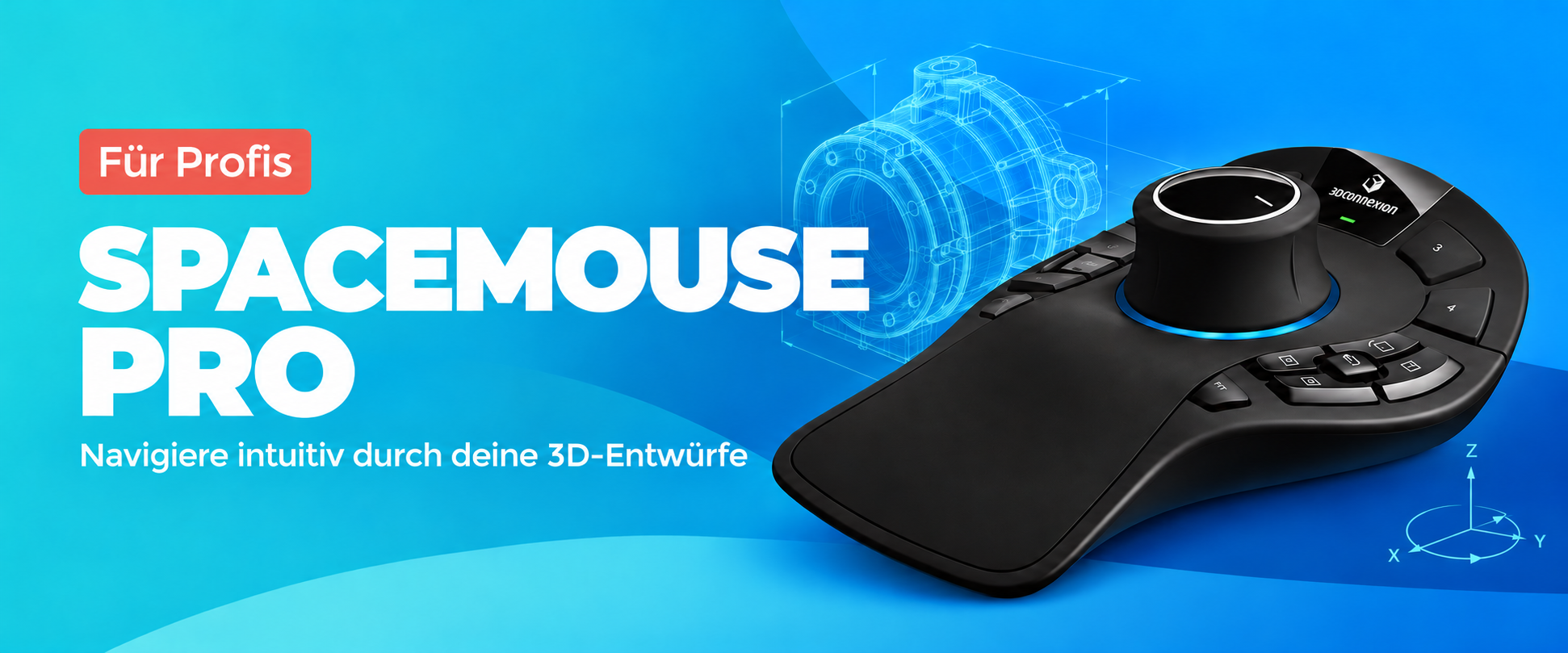 Entdecken Sie präzise 3D-Navigation für Ihren CAD-Workflow.